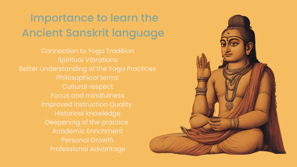 Learn the Ancient Sanskrit language or terminology as a Yoga Teacher