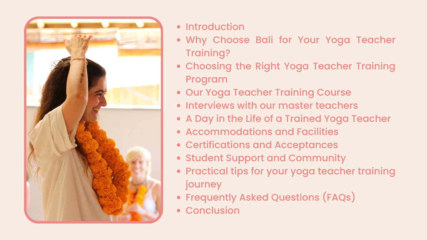 Yoga training bali