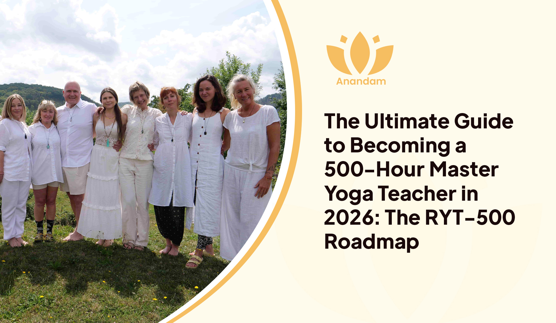 Professional yoga instructor demonstrating an advanced pose representing the RYT-500 master certification roadmap for 2026.