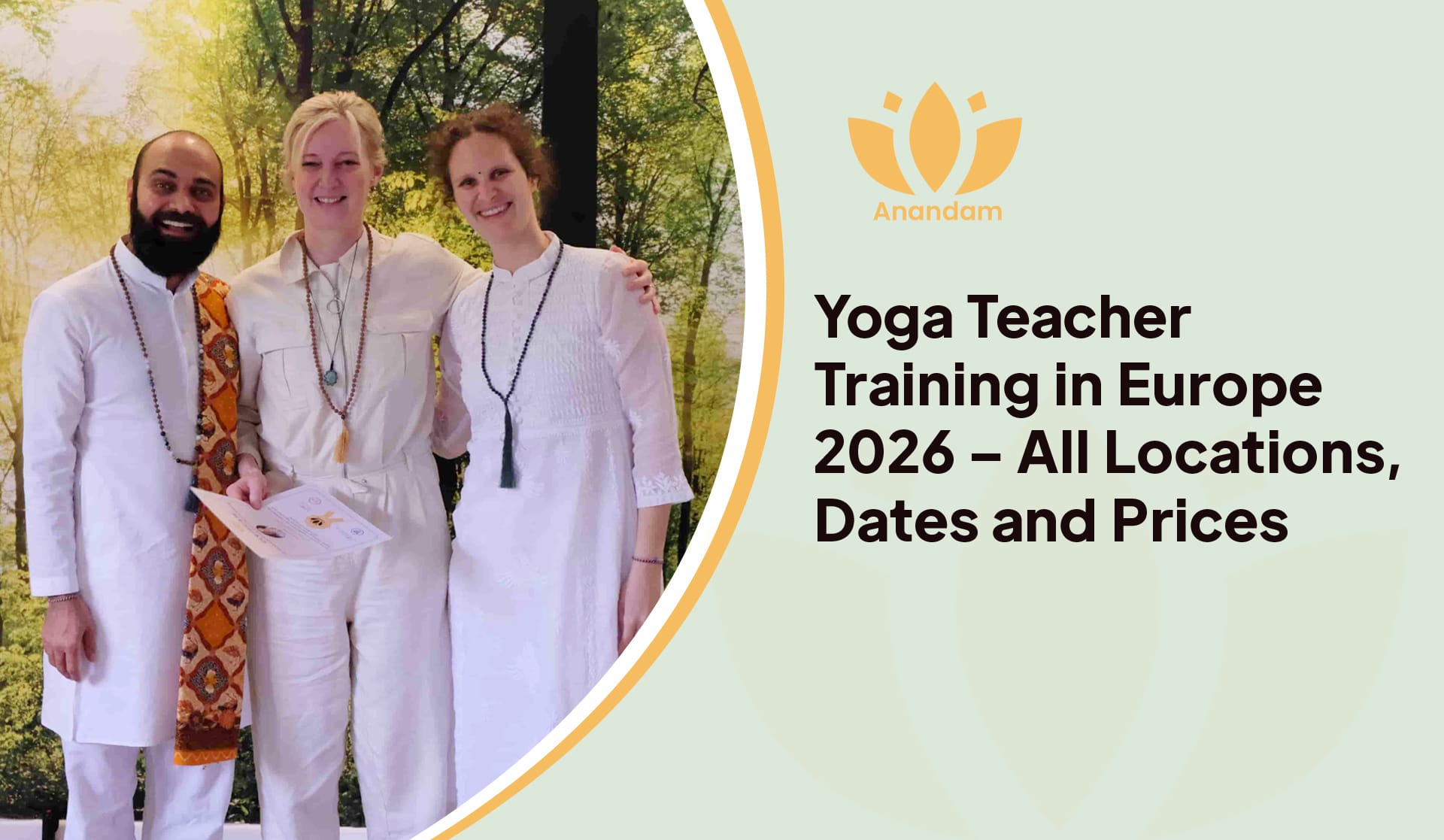 Yoga Teacher Training in Europe 2026 – All Locations, Dates and Prices