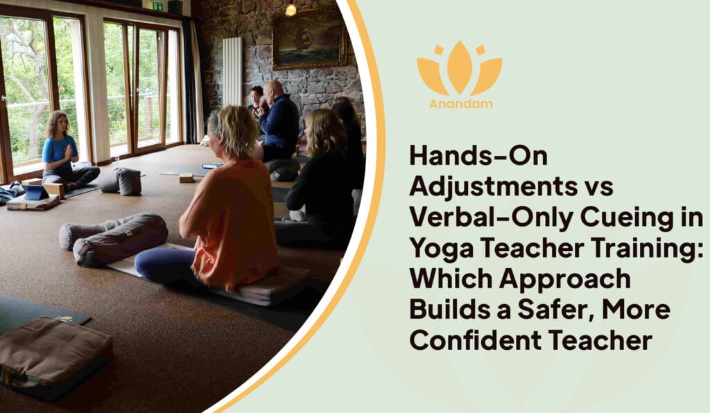 Hands-On Adjustments vs Verbal-Only Cueing in Yoga Teacher Training: Which Builds a Safer Teacher