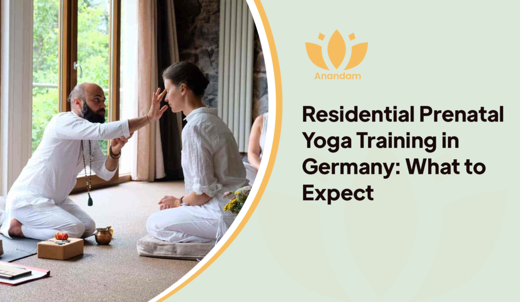 Yoga training space at Anandam Yoga School in Heimbach, Germany